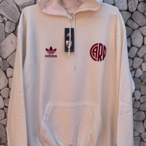 Buzo beige CARP rojo