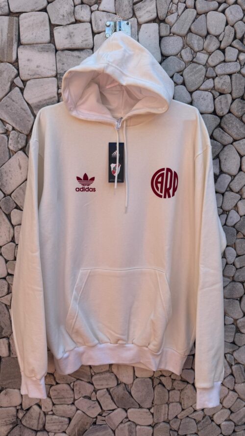 Buzo beige CARP rojo